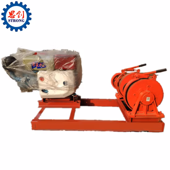 China Manufacturer Diesel Engine Electric Windlass Winches 2t Standard Speed Electric Winch for Mining